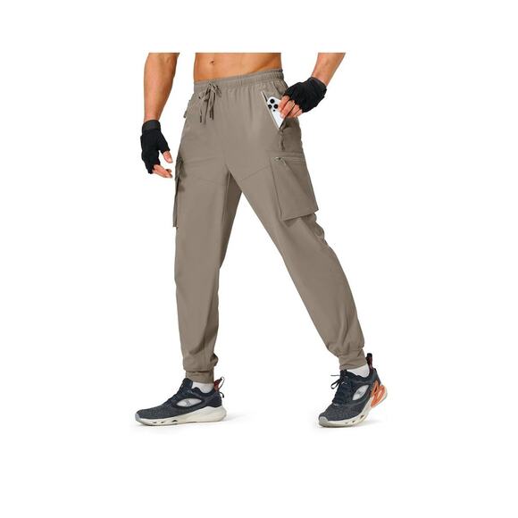 Men's Hiking Pants‎ Cargo Lightweight Quick Dry Elastic Waist Joggers Size 3XL - Picture 1 of 8